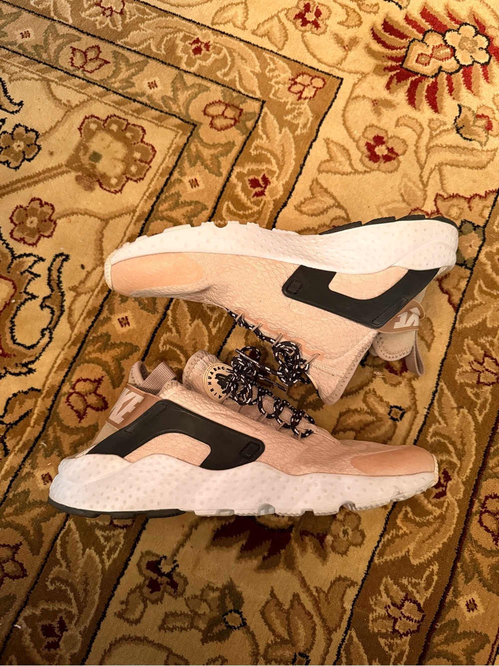 Women’s Nike Tan/beige/neutral Athletic Sneakers with Black and white Accents